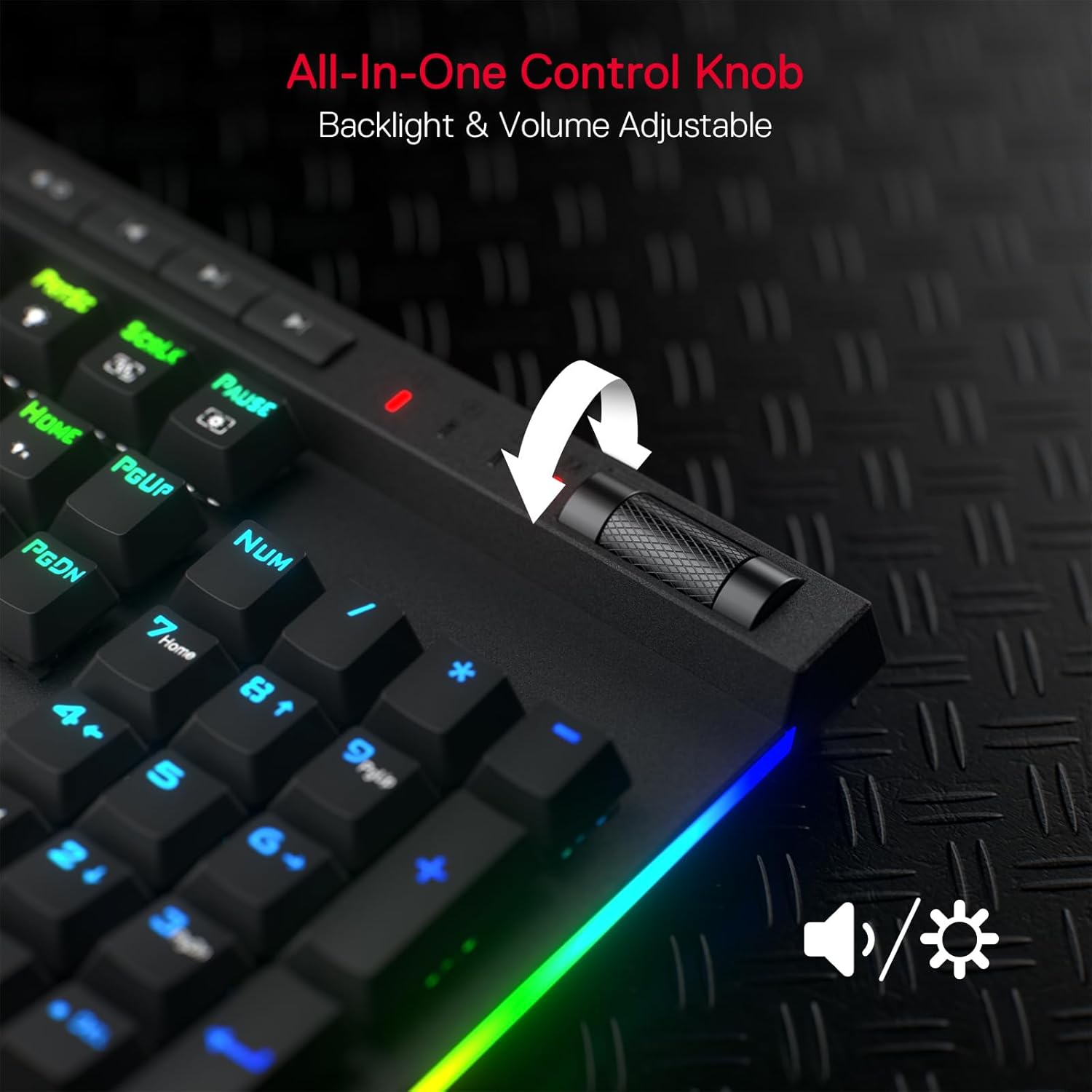 Redragon K580 Vata PRO Wireless RGB Gaming Keyboard, 3-Modes 104 Keys Mechanical Keyboard w/Hot-Swap Socket, Dedicated Media Controls & Onboard Macro Recording, Linear Red Switch