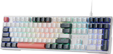 Redragon Trundle K668 RGB Gaming Keyboard, 108 Keys Wired Mechanical Keyboard w/Sound Absorbing Foams, Upgraded Hot-swappable Socket, Mixed Color Keycaps, Red Switch