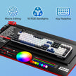 Redragon Wyvern K689 Wired Gasket RGB Gaming Keyboard, 104 Keys + Extra 4 Hotkeys Mechanical Keyboard w/Upgraded Hot-swappable Socket, 5-Layer Noise Dampening, Mixed Color Keycaps, Custom Linear Switch