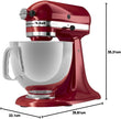 KitchenAid Artisan Series 5-Quart Tilt-Head Stand Mixer, Empire Red, KSM150PSER