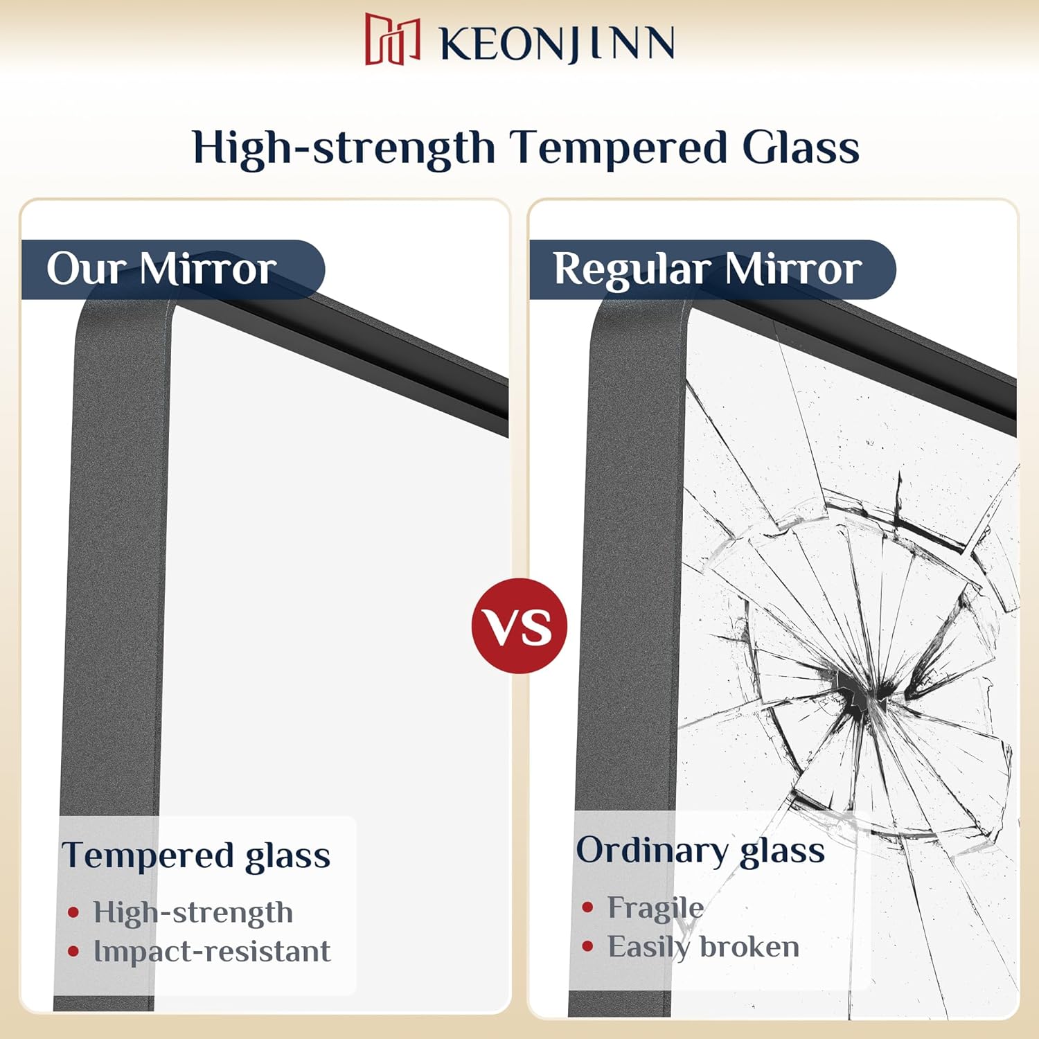 48” x 30” Black Bathroom Mirrors for Over Sink, Rounded Rectangle Bathroom Vanity Mirror