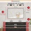48” x 30” Black Bathroom Mirrors for Over Sink, Rounded Rectangle Bathroom Vanity Mirror