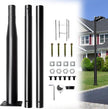 Street Light Pole 10Ft,Street Light Poles for Outdoor Lighting, Solar Street Light Pole Accessory for Street, Patio, Backyard, Basketball Court, Park