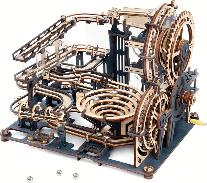 ROBOTIME 3D Puzzles Marble Run - LGA01 Marble Night City Wooden Model to Build