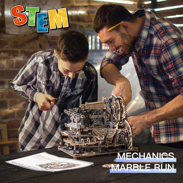ROBOTIME 3D Puzzles Marble Run - LGA01 Marble Night City Wooden Model to Build