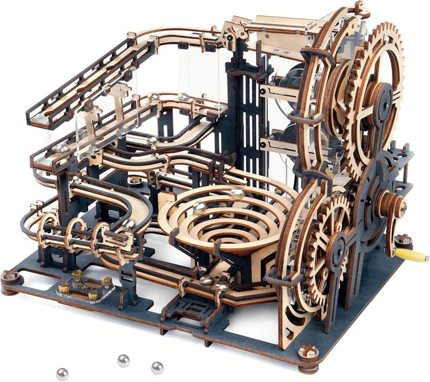 ROBOTIME 3D Puzzles Marble Run - LGA01 Marble Night City Wooden Model to Build