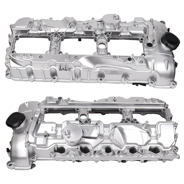 N55 Engine Aluminum Engine Valve Cover Compatible with BMW 135i M235i 535i 335i 640i 435i 740i 740Li X5 X3 X6 X4 X1 M2 435ixDrive 3.0L with Gasket Bolts Kit & Oil Cap