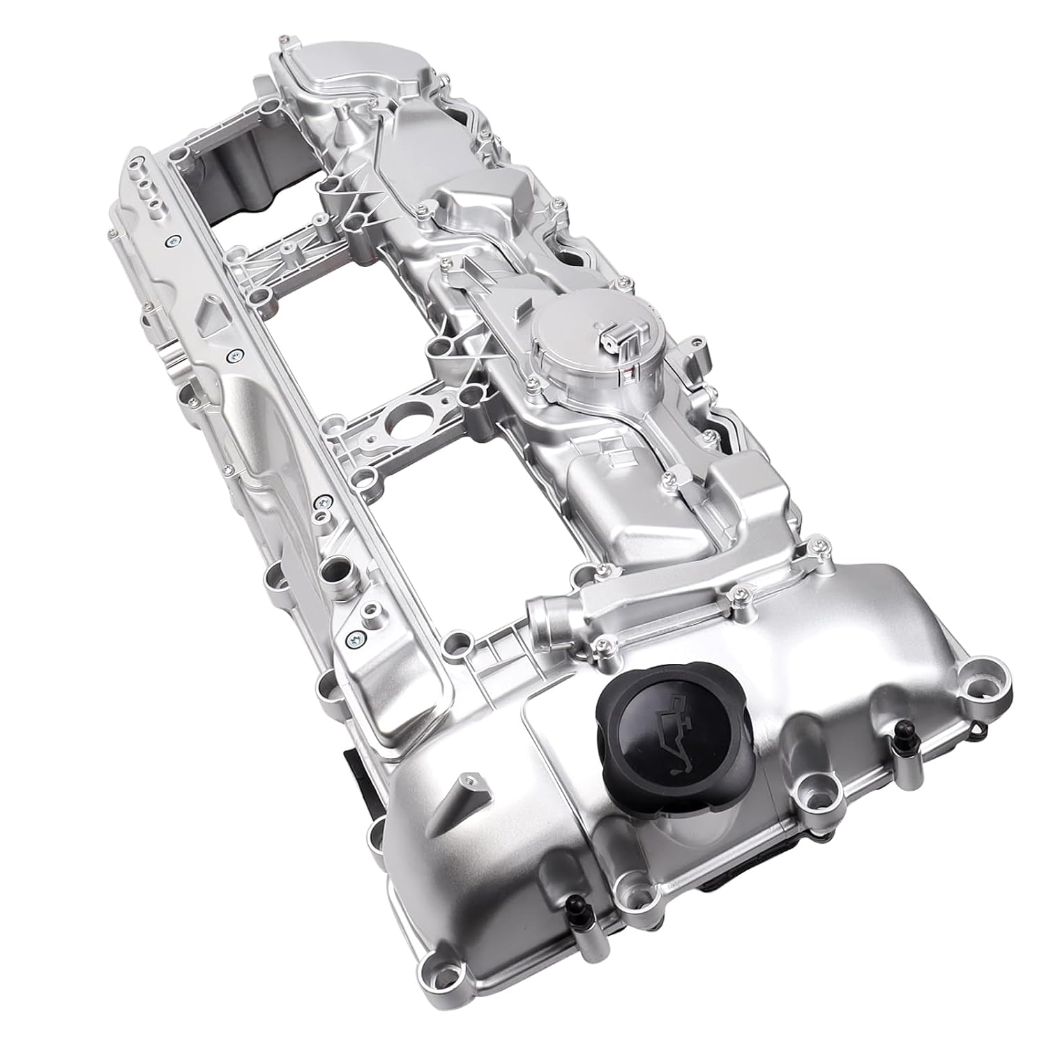 N55 Engine Aluminum Engine Valve Cover Compatible with BMW 135i M235i 535i 335i 640i 435i 740i 740Li X5 X3 X6 X4 X1 M2 435ixDrive 3.0L with Gasket Bolts Kit & Oil Cap