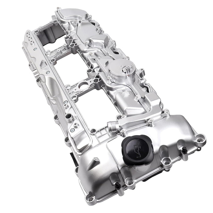 N55 Engine Aluminum Engine Valve Cover Compatible with BMW 135i M235i 535i 335i 640i 435i 740i 740Li X5 X3 X6 X4 X1 M2 435ixDrive 3.0L with Gasket Bolts Kit & Oil Cap