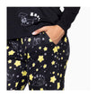 Pokemon center Pikachu & Teddiursa Black & Yellow Lounge Pants - Women