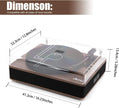 LP&No.1 Wireless Record Player with Stereo Speakers, 3-Speed Belt-Drive Turntable for Vinyl Records with Wireless Playback and Auto-Stop