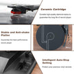 LP&No.1 Wireless Record Player with Stereo Speakers, 3-Speed Belt-Drive Turntable for Vinyl Records with Wireless Playback and Auto-Stop