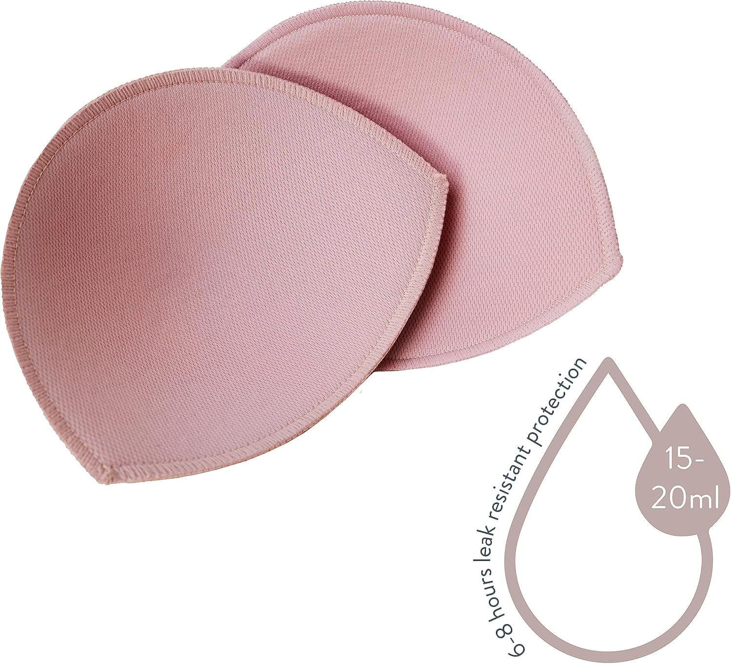 BRAVADO! DESIGNS Reusable Nursing Pads, 2 Pack Leak Resistant Absorbent Washable Breast Pads for Breastfeeding