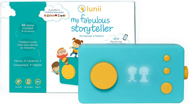 lunii - My Fabulous Storyteller - Children Craft Their own Audio Stories - Screen-Free Educational Toy - Kids Toys - Multilingual