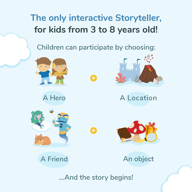 lunii - My Fabulous Storyteller - Children Craft Their own Audio Stories - Screen-Free Educational Toy - Kids Toys - Multilingual