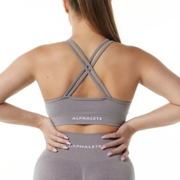 Alphalete Women's REVIVAL BRA -Storm Grey SIZE XXS