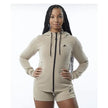New Alphalete Women's ELMTS Full-Zip Athletic Jacket- Tan  Size S (267210)