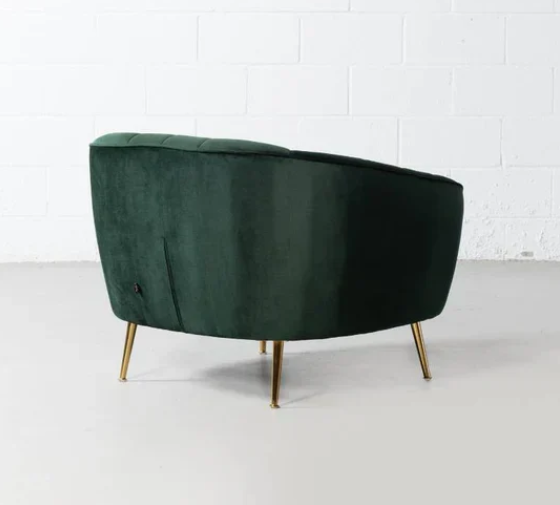 WAZO AUDREY - Green Velvet Chair
