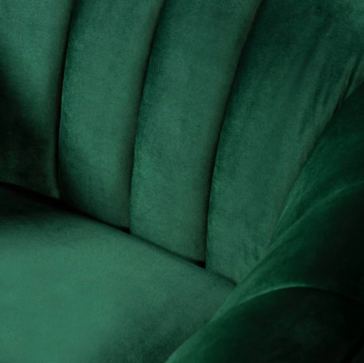 WAZO AUDREY - Green Velvet Chair