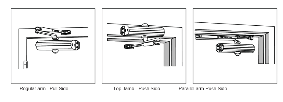 MH-2431 SERIES DOOR CLOSER MEDIUM DUTY RESIDENTIAL &COMMERCIAL USE