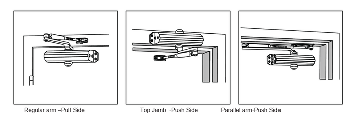 MH-2431 SERIES DOOR CLOSER MEDIUM DUTY RESIDENTIAL &COMMERCIAL USE