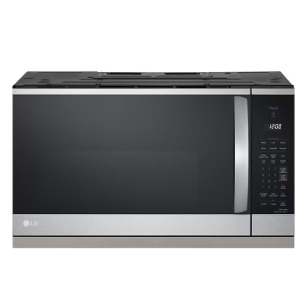 LG Electronics 2.1 cu. ft. Wi-Fi Enabled OTR Microwave Oven with ExtendaVent, EasyClean in Stainless Steel