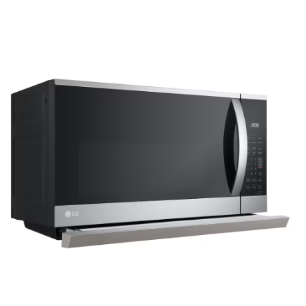 LG Electronics 2.1 cu. ft. Wi-Fi Enabled OTR Microwave Oven with ExtendaVent, EasyClean in Stainless Steel