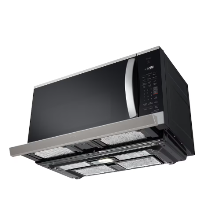 LG Electronics 2.1 cu. ft. Wi-Fi Enabled OTR Microwave Oven with ExtendaVent, EasyClean in Stainless Steel