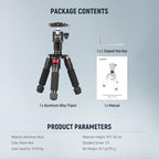 NEEWER Mini Tripod for Camera with 360° Ball Head Aluminum Alloy 20"/ 50cm 1/4"