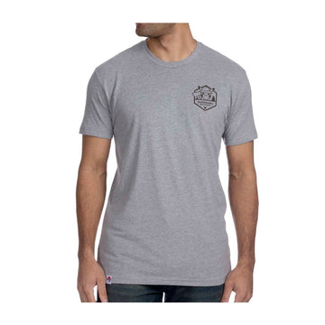 Outdoors with Pokémon Heather Gray Crew Neck T-Shirt - Men