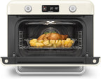 SMEG COF01Countertop Combi Oven - Multi-Function Grill, Air Fry, Steam, Bake, Convection, Defrost, and Warm, 10 Cooking Functions - Made In Italy