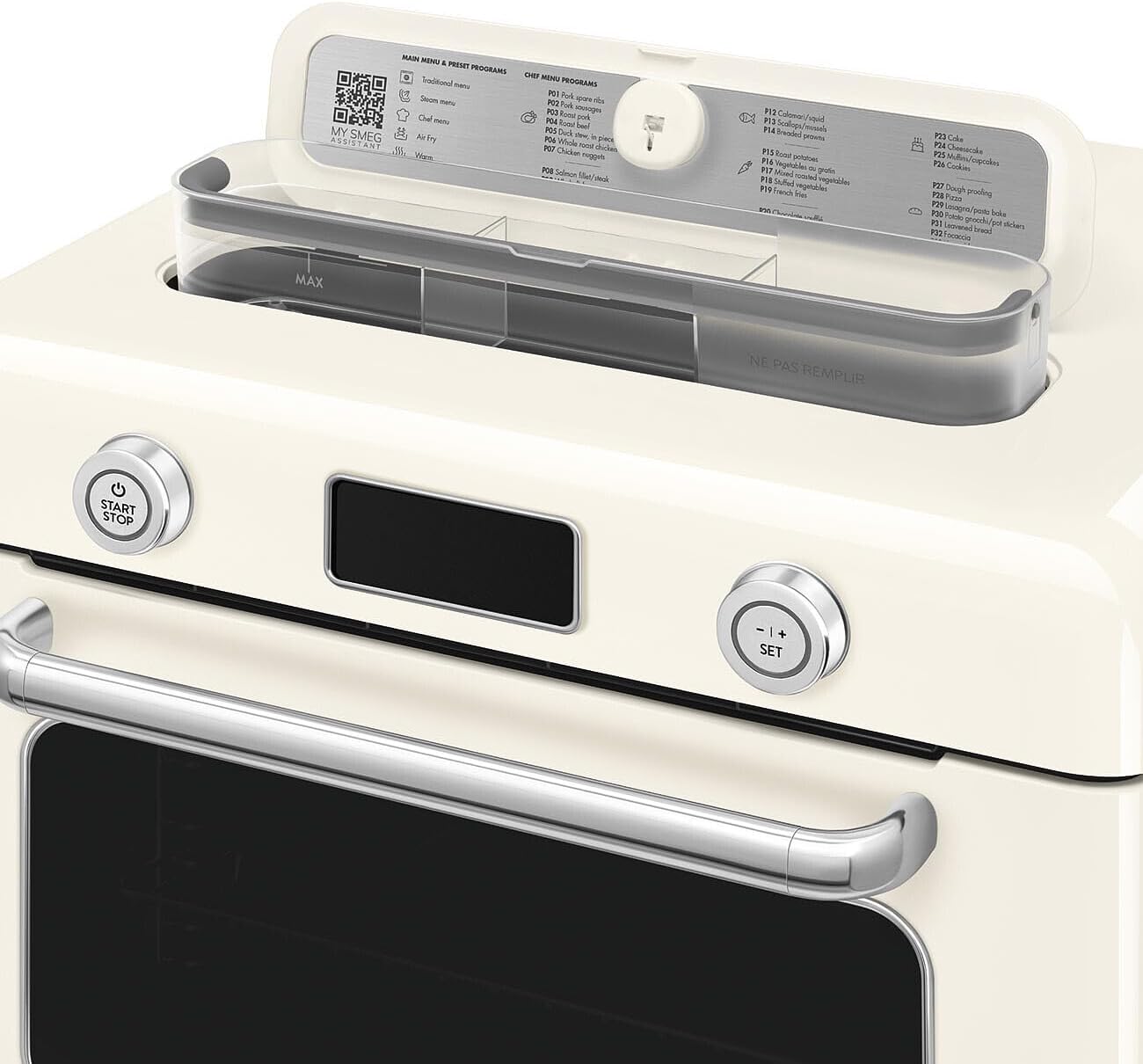 SMEG COF01Countertop Combi Oven - Multi-Function Grill, Air Fry, Steam, Bake, Convection, Defrost, and Warm, 10 Cooking Functions - Made In Italy