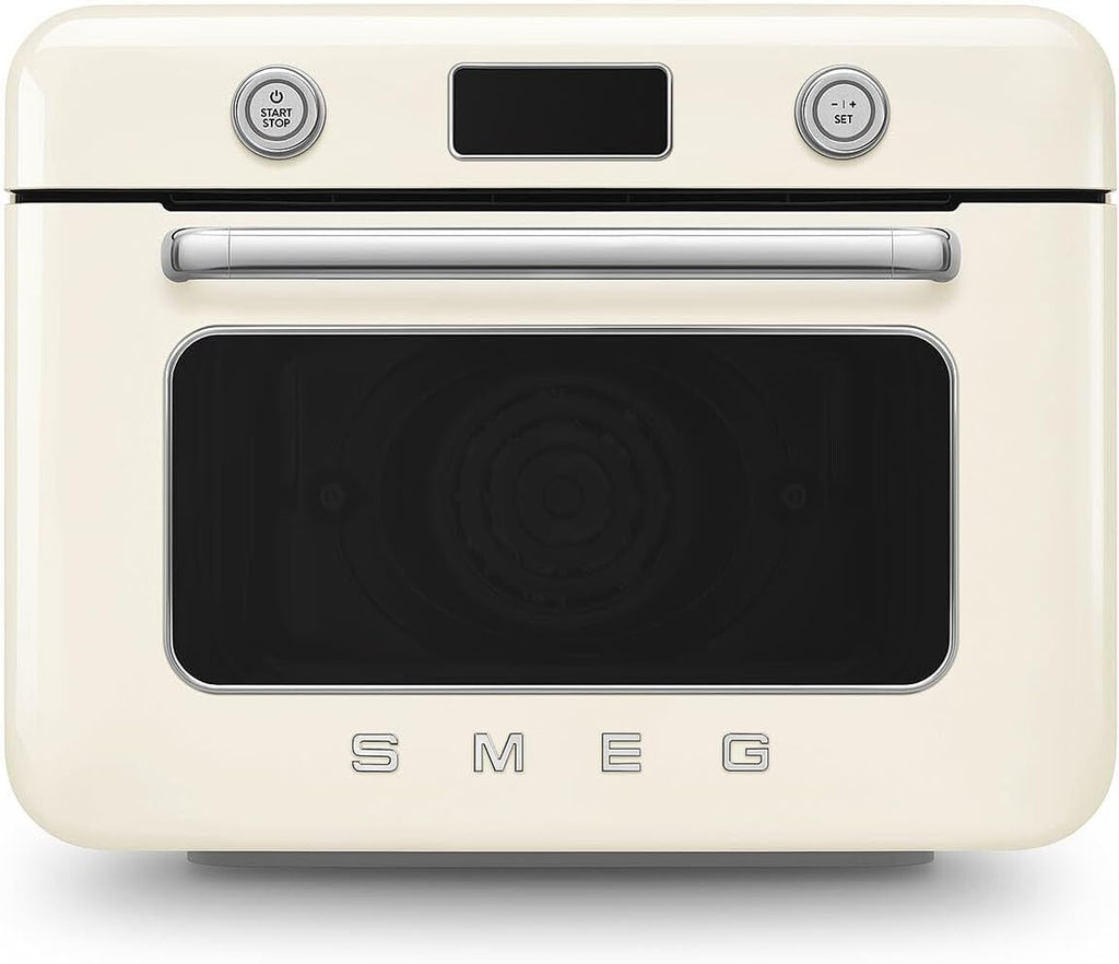 SMEG COF01Countertop Combi Oven - Multi-Function Grill, Air Fry, Steam, Bake, Convection, Defrost, and Warm, 10 Cooking Functions - Made In Italy