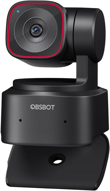 OBSBOT Tiny 2 Lite Webcam 4K, AI Tracking Streaming Camera, PTZ Camera With 1/2"Sensor, Gesture Control,60 FPS, HDR, Noise-Canceling Microphone, Web Camera for PC, Laptop, Meeting, Gaming, Class, etc.