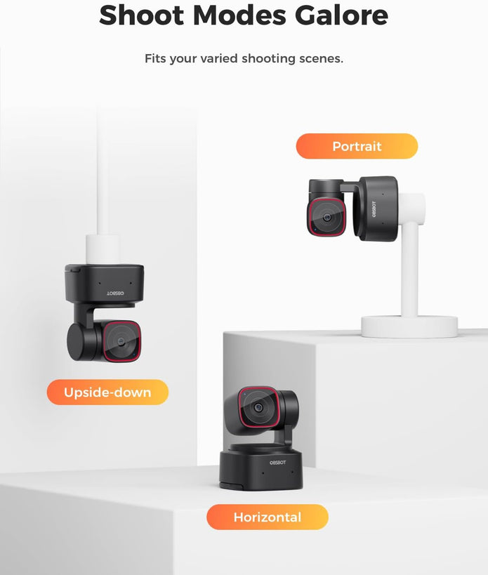 OBSBOT Tiny 2 Lite Webcam 4K, AI Tracking Streaming Camera, PTZ Camera With 1/2