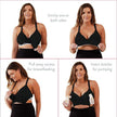 BRAVADO! DESIGNS Women's All-in-One Hands-Free Original Cotton Modal Pumping and Nursing Bra