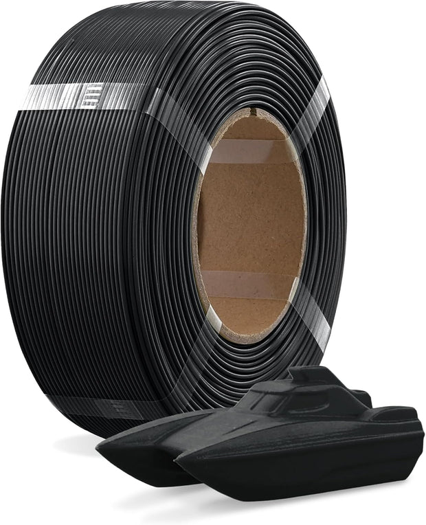 Case of 10 KG OVERTURE PETG Filament Refill 1.75mm, 3D Printer Filament, 1kg Filament (2.2lbs), Dimensional Accuracy 99% Probability +/- 0.03 mm, Fit Most FDM Printer /Black