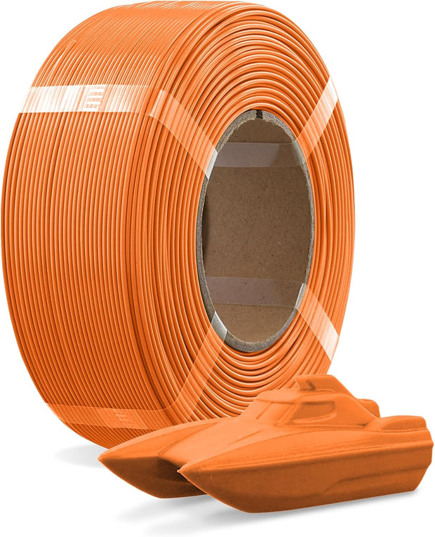 Case of 10 KG OVERTURE PETG Filament Refill 1.75mm, Rapid PETG Spooless 3D Printing Filament 1kg (2.2lb) for Bambu Lab, Accuracy +/- 0.02mm, Reusable Spool & Fit Most FDM Printers(Orange)