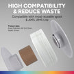 Case of 10 KG OVERTURE Refill PETG 1.75mm Spoolless 3D Printer Filament, 1kg (2.2lb) Refilament for Bambu Lab Reusable Spool, Accuracy +/- 0.02 mm, Fit Most FDM 3D Printers(White)