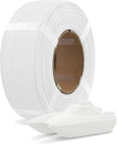 Case of 10 KG OVERTURE Refill PETG 1.75mm Spoolless 3D Printer Filament, 1kg (2.2lb) Refilament for Bambu Lab Reusable Spool, Accuracy +/- 0.02 mm, Fit Most FDM 3D Printers(White)