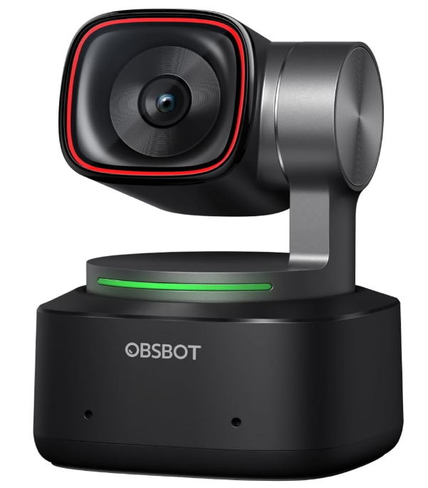 OBSBOT Tiny 2 Webcam 4K Voice Control PTZ, AI Tracking Multi-mode & Auto Focus
