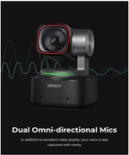 OBSBOT Tiny 2 Webcam 4K Voice Control PTZ, AI Tracking Multi-mode & Auto Focus