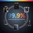 Case of 10 KG OVERTURE PETG Filament Refill 1.75mm, 3D Printer Filament, 1kg Filament (2.2lbs), Dimensional Accuracy 99% Probability +/- 0.03 mm, Fit Most FDM Printer /Black