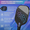 Pickleball Paddles Set of 2, USAPA Approved Carbon Fiber Pickleball Set, Lightweight Pickle Ball Paddle 2 Pack, 2 Outdoor Pickleball Balls, 2 Indoor Balls, 1 Bag