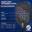 Pickleball Paddles Set of 2, USAPA Approved Carbon Fiber Pickleball Set, Lightweight Pickle Ball Paddle 2 Pack, 2 Outdoor Pickleball Balls, 2 Indoor Balls, 1 Bag