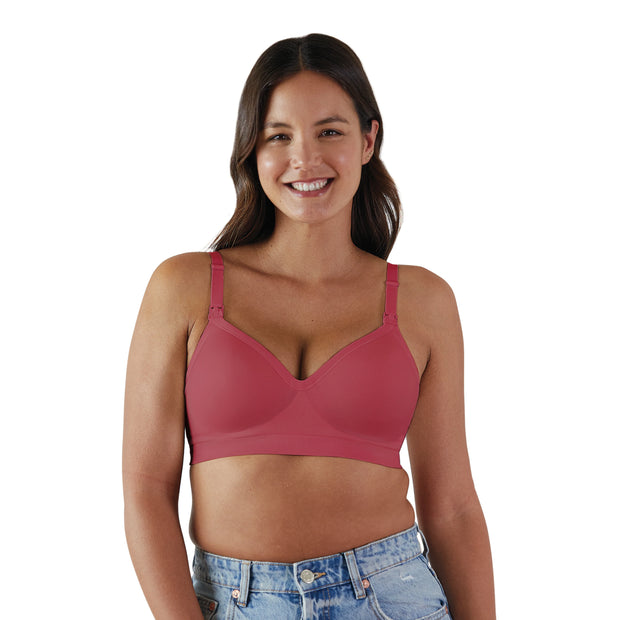 BRAVADO! DESIGNS Nursing Bras for Breastfeeding, Body Silk Seamless Wireless Bras for Women, Full Coverage Maternity Bra