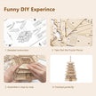 ROBOTIME 3D Puzzle for Adults Wooden Craft Kits DIY Model Building Kit (Five-Storied Pagoda) TGN02