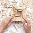 ROBOTIME 3D Puzzle for Adults Wooden Craft Kits DIY Model Building Kit (Five-Storied Pagoda) TGN02