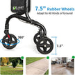 DEMO/ Planetwalk Premium 3 Wheel Rollator Walker for Seniors - Ultra Lightweight Foldable Walker for Elderly, Aluminum Three Wheel Mobility Aid, Black