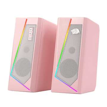 Redragon ANVIL GS520 RGB Stereo Gaming  Speaker ,Pink